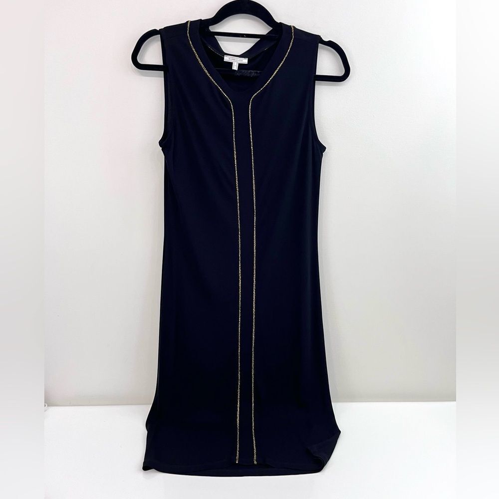 Borbonese Black Crepe Dress Large